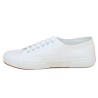 baskets blanche textile coton  grande pointure femme, vue intérieure