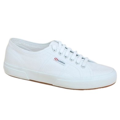 superga 2750 blanche 42, 43, 44, 45, vue profil
