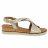 Sandale compensée dorée Gabor grande pointure 62.751.82  Shoesissime, vue coté