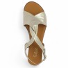 nu-pieds Gabor talon compensé doré 8, 8.5, 9, 9.5 Shoesissime, vue dessus