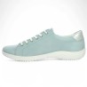 baskets femme confort grande pointure cuir bleu Shoesissime, vue intérieure