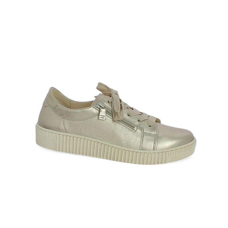 63.334.62 sneakers Gabor doré 8, 8.5, 9, 9.5 Shoesissime, vue profil