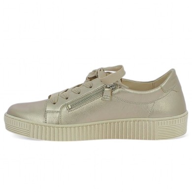 baskets femme dorée Gabor 42, 42.5, 43, 44 Shoesissime, vue intérieure