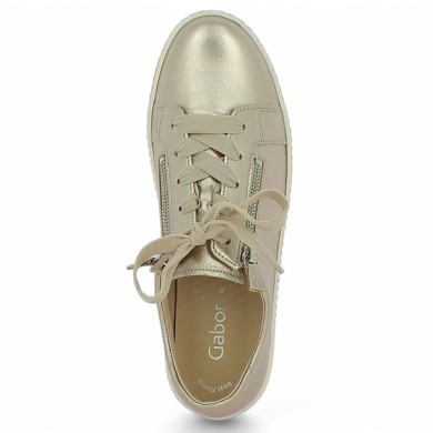63.334.62 sneakers Gabor doré grande taille Shoesissime, vue dessus
