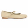 ballerine grande taille beige clair à bride Shoesissime, vue coté