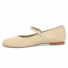 chaussure plate grande taille beige à bride Shoesissime, vue intérieure