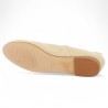 Simone - Ballerine à bride cuir beige grande taille - Ballerines à bride 42, 43, 44, 45 - Shoesissime