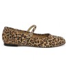 Simone - Leopard strap ballerina large - Ballerinas 42, 43, 44, 45 - Shoesissime