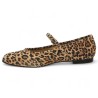 Simone - Leopard strap ballerina large - Ballerinas 42, 43, 44, 45 - Shoesissime