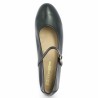 ballerine bride fine cuir noir grande pointure femme Shoesissime, vue dessus