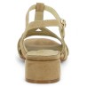 BRENDA - Chic and dressy beige sandals large size - Women's sandals 42, 43, 44, 45 - Shoesissime