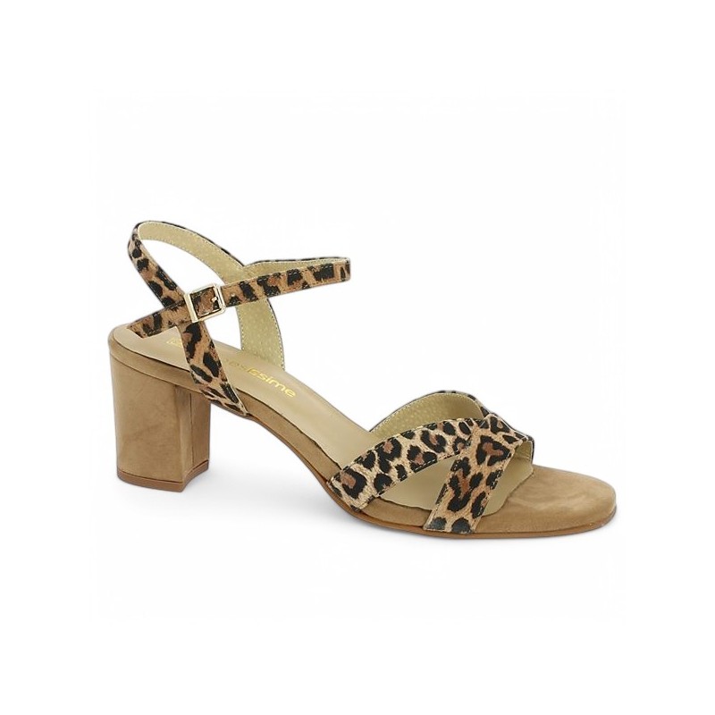 Larissa - Leopard Sandal - Sandals with large heels - Shoesissime