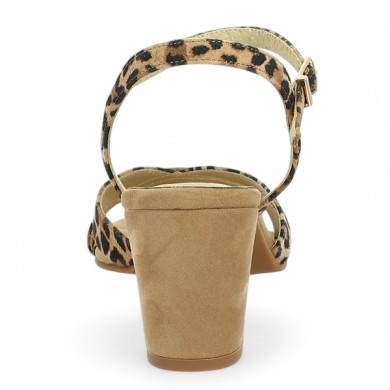 Larissa - Leopard Sandal - Sandals with large heels - Shoesissime