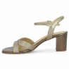 Larissa - Elegant sandal in bronze leather - Heeled sandals 42, 43, 44, 45 - Shoesissime