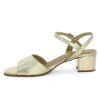 grande pointure femme sandale à talon doré 5 cm Shoesissime, vue intérieure