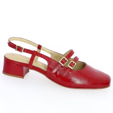 babies 42, 43, 44, 45 vernis rouge chaussures mode Shoesissime, vue profil