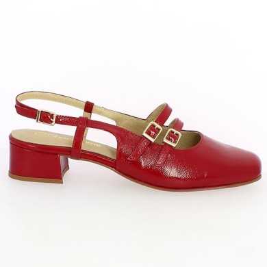 babies grande taille vernis rouge chaussures mode Shoesissime, vue coté