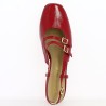 Kate - Fashion red patent slippers - Plus Size Shoes - Shoesissime