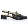 Kate - Fashion black patent slippers - Chaussures 42, 43, 44, 45 femme - Shoesissime