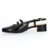 Kate - Fashion black patent slippers - Chaussures 42, 43, 44, 45 femme - Shoesissime