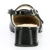 Kate - Fashion black patent slippers - Chaussures 42, 43, 44, 45 femme - Shoesissime
