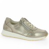 D2G01-90 baskets doré femme 42, 43, 44, 45 Shoesissime, vue profil