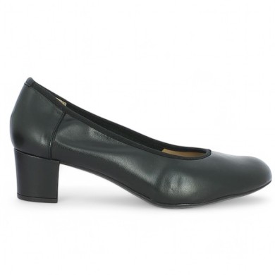 Jane - Escarpin noir petit talon souple - Escarpin grande pointure - Shoesissime