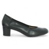 Jane - Escarpin noir petit talon souple - Escarpin grande pointure - Shoesissime