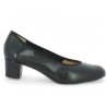 Jane - Escarpin noir petit talon souple - Escarpin grande pointure - Shoesissime