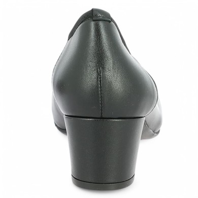 Jane - Escarpin noir petit talon souple - Escarpin grande pointure - Shoesissime