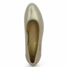 escarpin 42, 43, 44, 45 petit talon cuir bronze doré Shoesissime, vue dessus