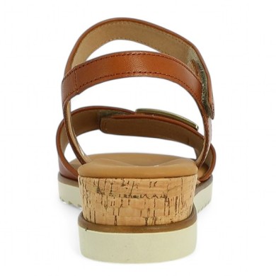 nu-pieds Gabor cuir camel femme 8, 8.5, 9, 9.5 Shoesissime, vue arrière