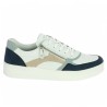 D0J01-85 sneakers blanc bleu femme grande taille Remonte Shoesissime, vue coté