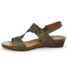 Zelie - Sandalette Xapatan khaki green - Women's large size sandals - Shoesissime