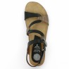 Carole - Sandale femme zig zag cuir noir - Sandale Xapatan grande pointure - Shoesissime