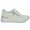D0T06-80 sneakers blanc semelle compensé femme 42, 43, 44, 45 Shoesissime, vue coté