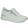 D0T06-80 baskets blanche semelle compensé femme 42, 43, 44, 45 Shoesissime, vue profil