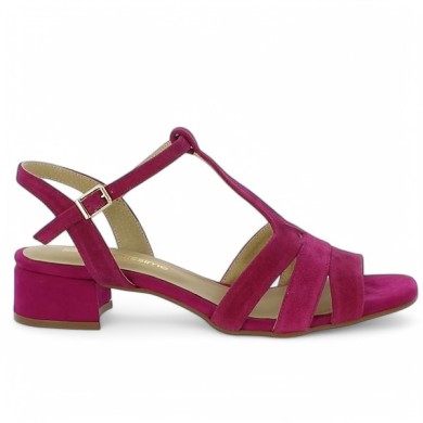 Brenda - Nude-piedes rose habillé petit talon - Ceremonial sandals 42, 43, 44, 45 women - Shoesissime