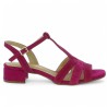 Brenda - Nude-piedes rose habillé petit talon - Ceremonial sandals 42, 43, 44, 45 women - Shoesissime