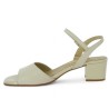 sandale cérémonie femme grande taille cuir blanc cassé Shoesissime, vue intérieure