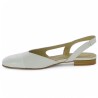 ballerine blanche bout vernis grande pointure femme Shoesissime, vue intérieure
