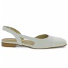 chaussures blanche bout vernis grande taille femme Shoesissime, vue coté