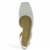 chaussures blanche bout vernis grande pointure femme Shoesissime, vue dessus