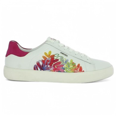 D2J00-82 baskets Remonte femme fleuri grande pointure Shoesissime, vue coté