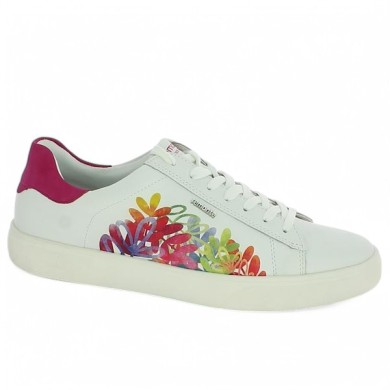 D2J00-82 baskets Remonte femme fleuri grande taille Shoesissime, vue profil