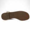 Lola - Nude-piedes dorés confort straes fines - Sandale Géo Reino 42, 43, 44, 45 - Shoesissime