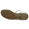 Lola - Sandalette argent femme 42, 43, 44, 45 - Chaussures Géo Reino grande taille femme - Shoesissime