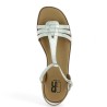 sandale argentée femme 42, 43, 44, 45 Shoesissime, vue dessus
