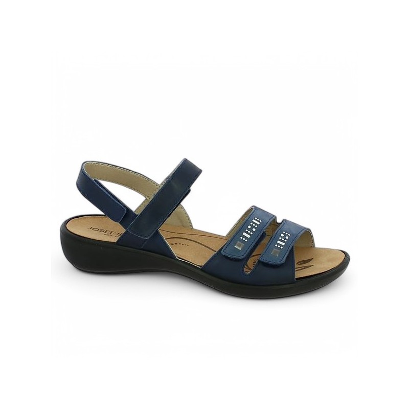sandale réglable scratch femme bleu 42, 43, 44, vue profil