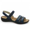 sandale réglable scratch femme bleu 42, 43, 44, vue profil